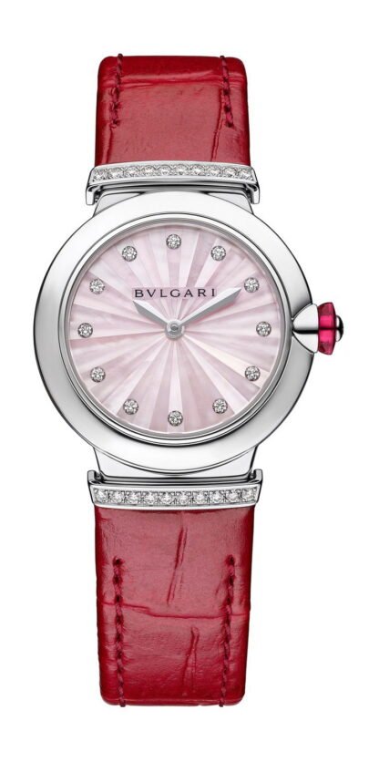 Bvlgari Lvcea Intarsio Pink Mother-Of-Pearl 28Mm Pink