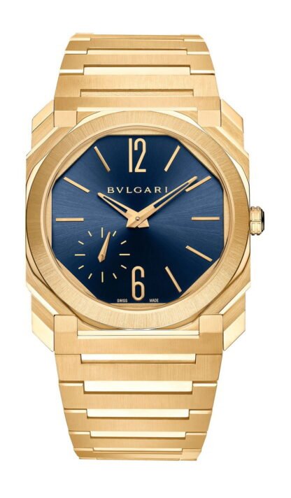 Bvlgari Octo Finissimo Yellow Gold Automatic Blue