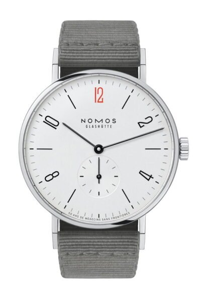 Nomos Glashütte Tangente 38 – 50Th Anniversary Of Doctors Without Borders White