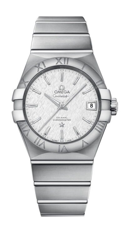 Omega Constellationco-Axial Chronometer 38 Mm Silver