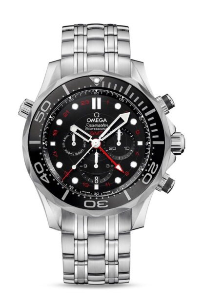 Omega Seamasterdiver 300Mco-Axial Chronometer Gmt Chronograph 44 Mm Black