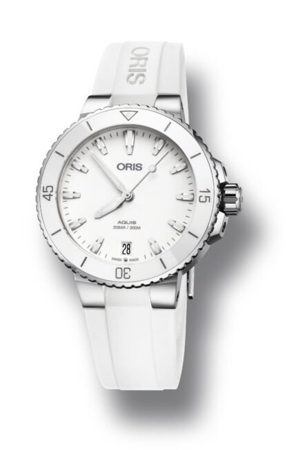 Oris Aquis Date White