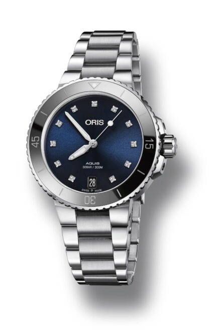 Oris Aquis Date Diamonds Blue