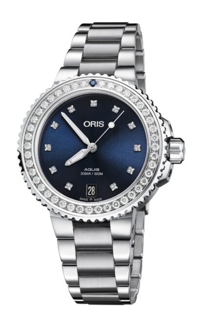 Oris Aquis Date Diamonds Blue