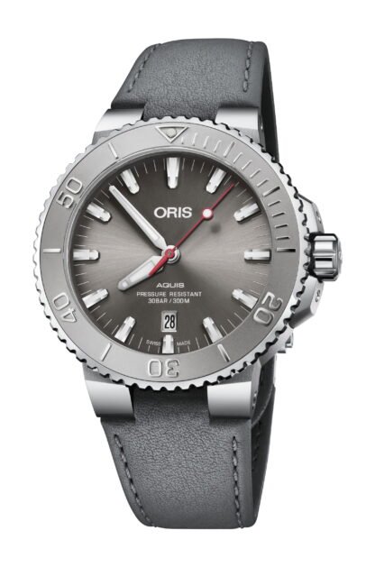 Oris Aquis Date Relief Gray