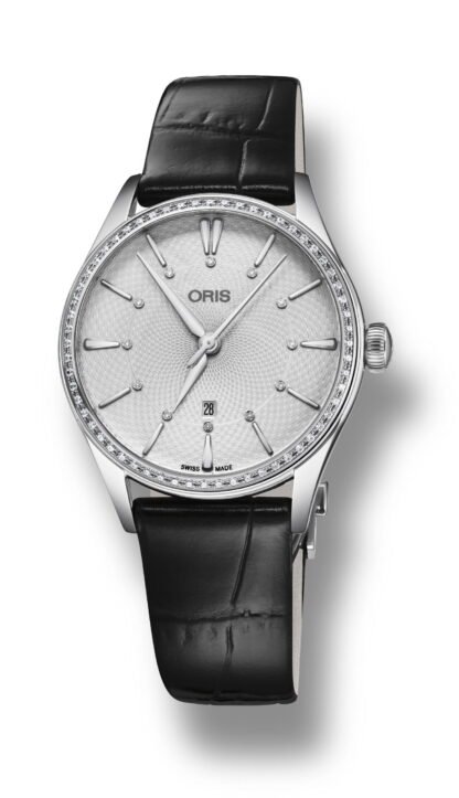 Oris Artelier Date Diamonds Silver