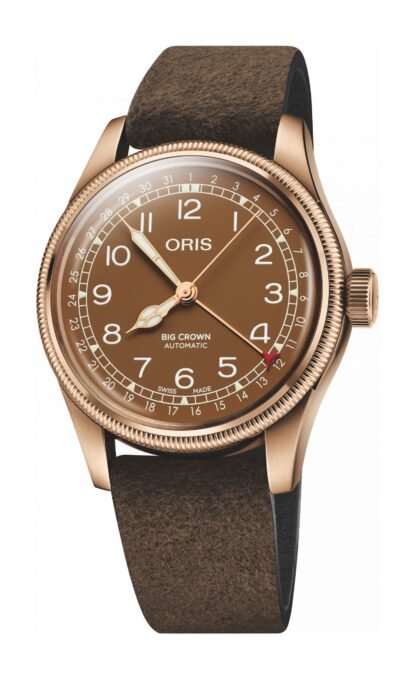 Oris Big Crown Bronze Pointer Date Brown