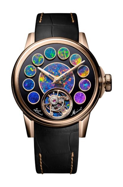 Louis Moinet Geopolis Opal Artistic Dial, Black