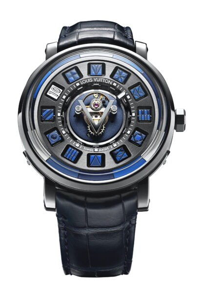 Louis Vuitton Escale Spin Time Tourbillon Central Blue Black, Blue