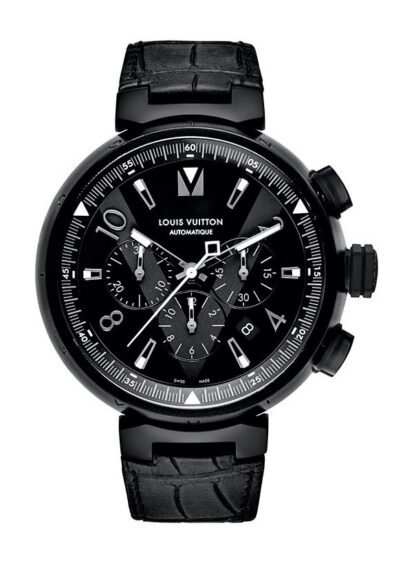 Louis Vuitton Tambour All Black Chronographe Black