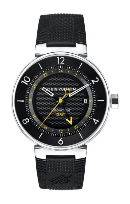 Louis Vuitton Tambour Moon Gmt Black Black