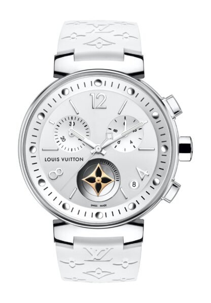 Louis Vuitton Tambour Moon Star Chronograph White White