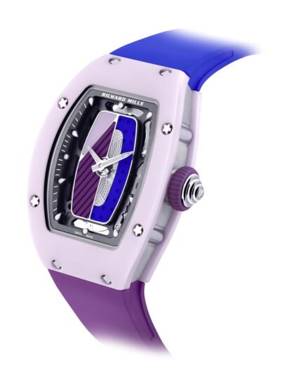 Richard Mille Rm 07-01 Automatic Coloured Ceramics Pastel Pink Limited Edition Artistic Dial, Blue, Pink, Purple